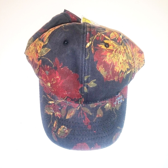 Accessories - Net black floral ball cap